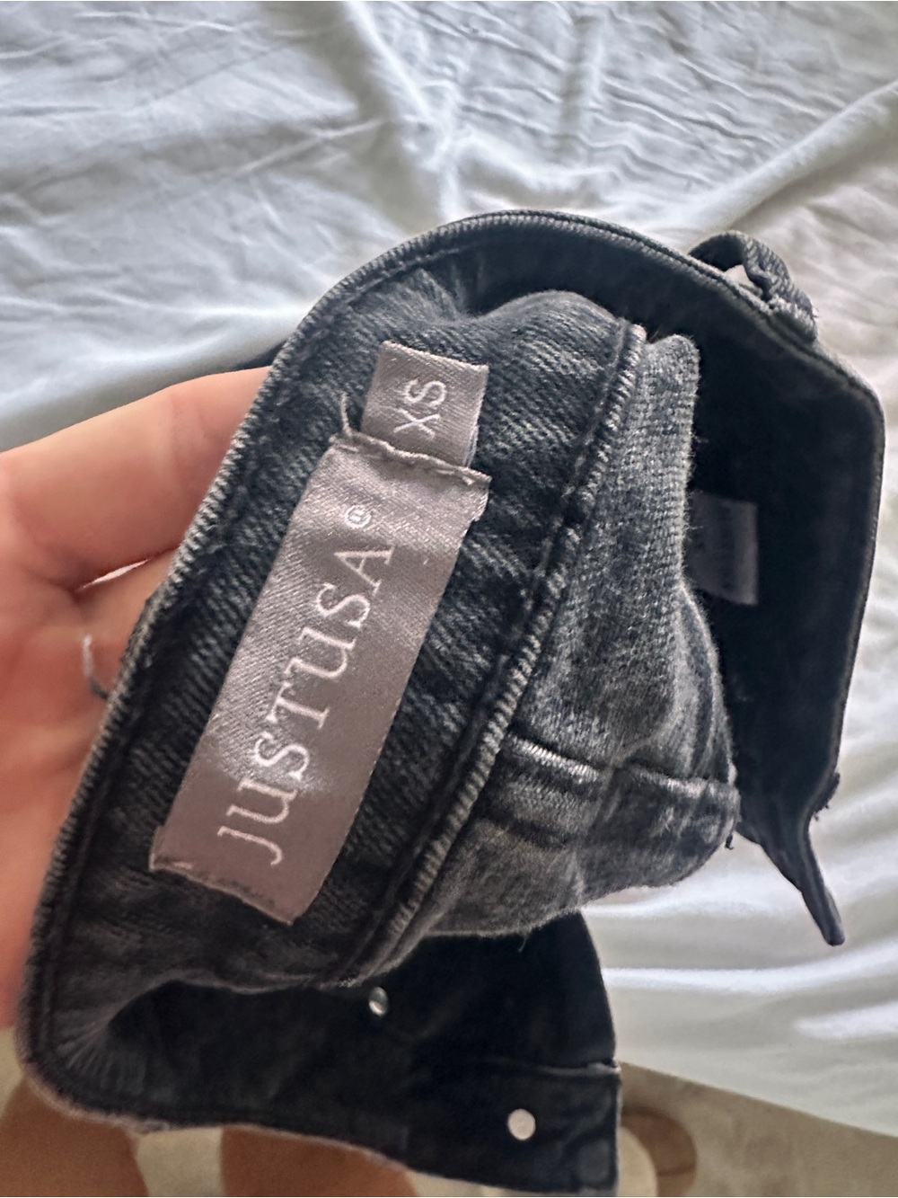 Just USA Black High-Rise Denim Shorts - Picture 3 of 3